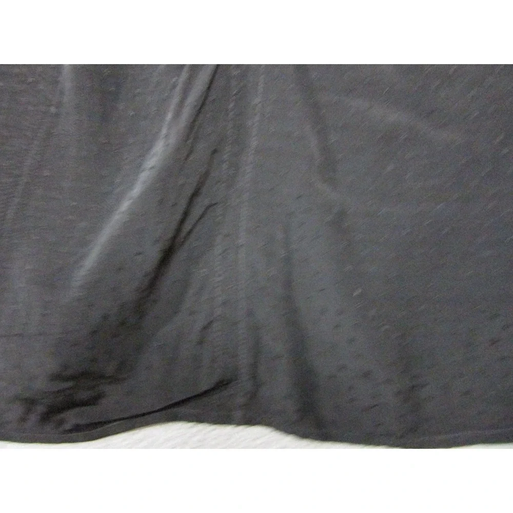Madewell Top Womens 6 Black Rouched Jacquard Romantic V Neck Soft Viscose